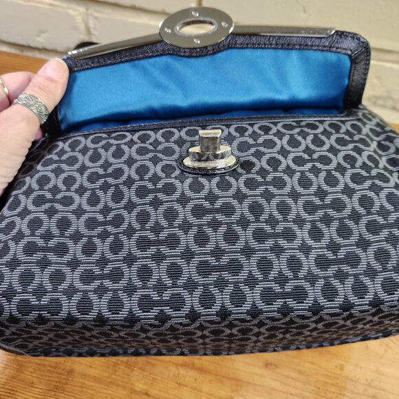 Euc Coach Madison Signature Black Signature C's Handbag Satchel Purse - Picture 8 of 13